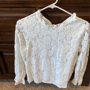 Long sleeve lace top